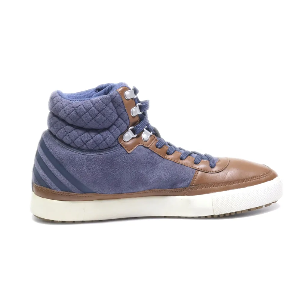 Adidas Neo Ankle Boots Suede Blue Colour For Men