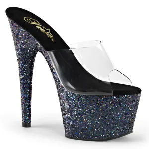 ADORE-701LG Clear/Black Hologram Glitter