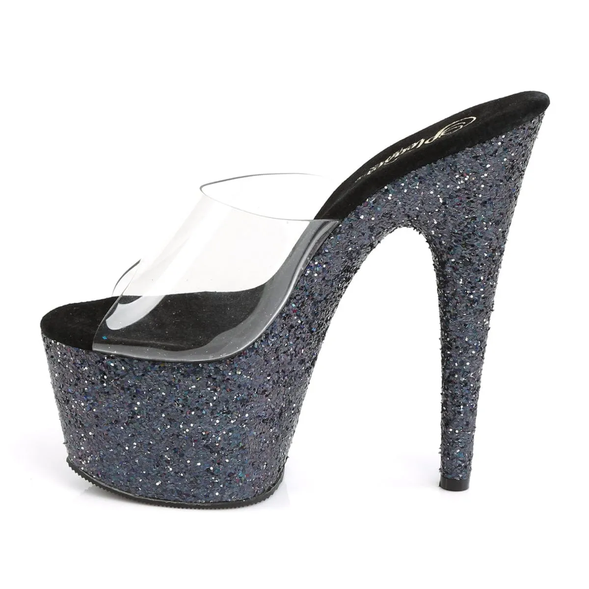 ADORE-701LG Clear/Black Hologram Glitter