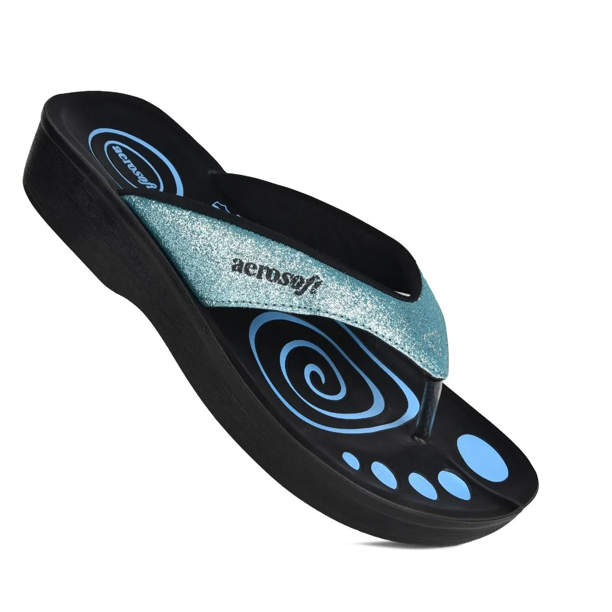 Aerosoft Women’s Gliterrati Casual Summer Thong Sandals