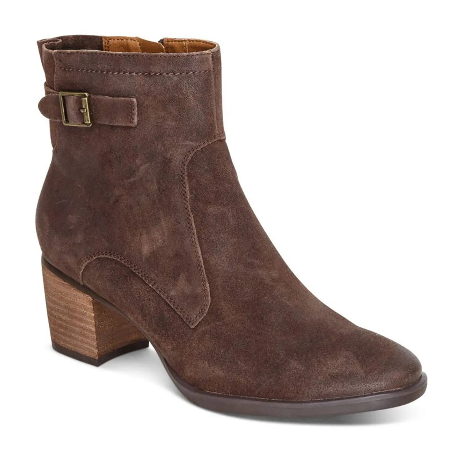 Aetrex Rubi Ankle Boot (Women) - Dark Brown