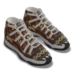 AFRICAN ORNEMENT High Top Basketball Shoes