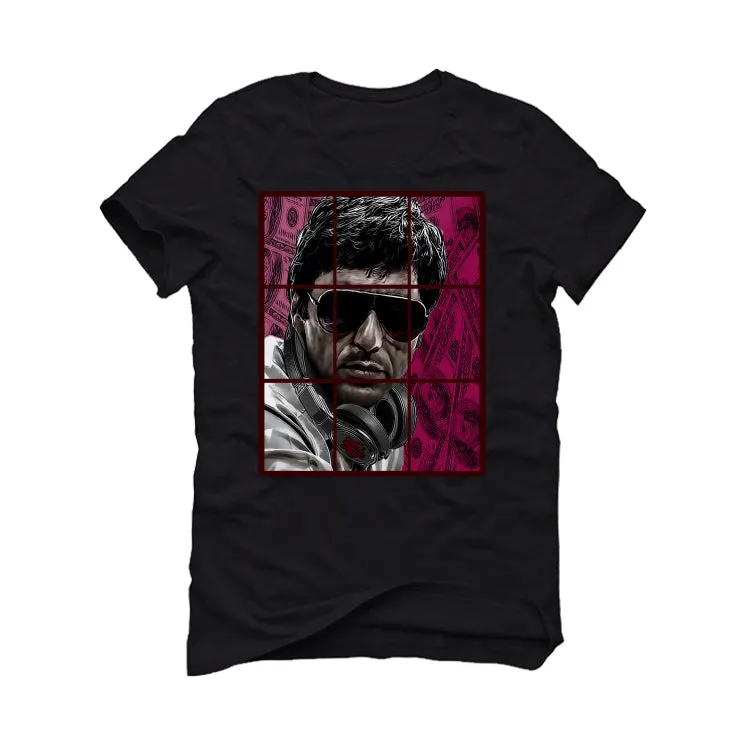 Air Jordan 5 Burgundy - Black T-Shirt (PACINO)