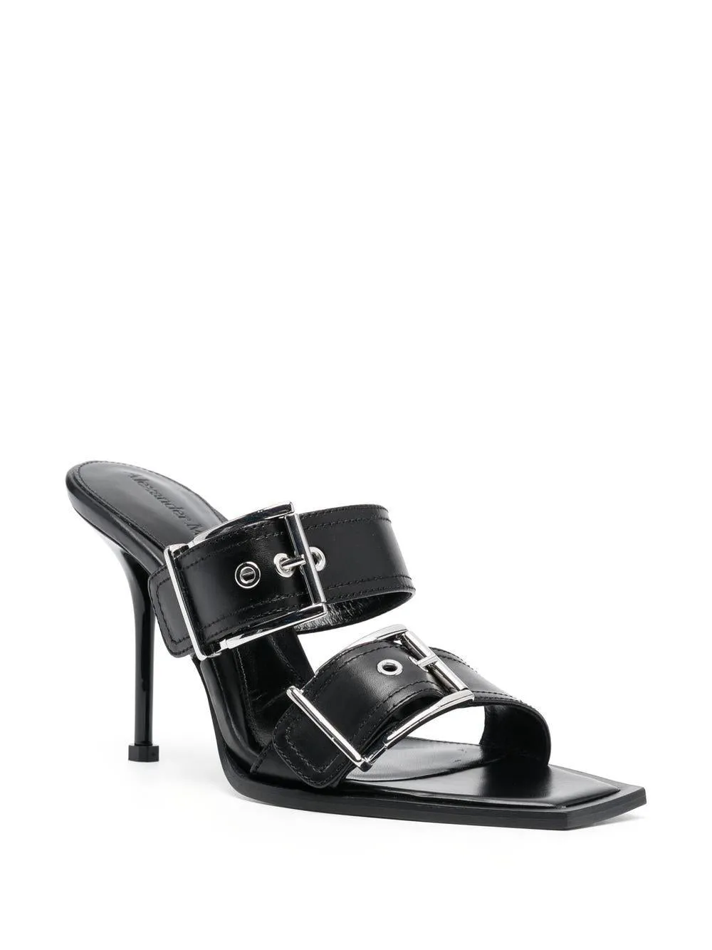 ALEXANDER MCQUEEN Elegant Black Women's Sandals for Summer '24