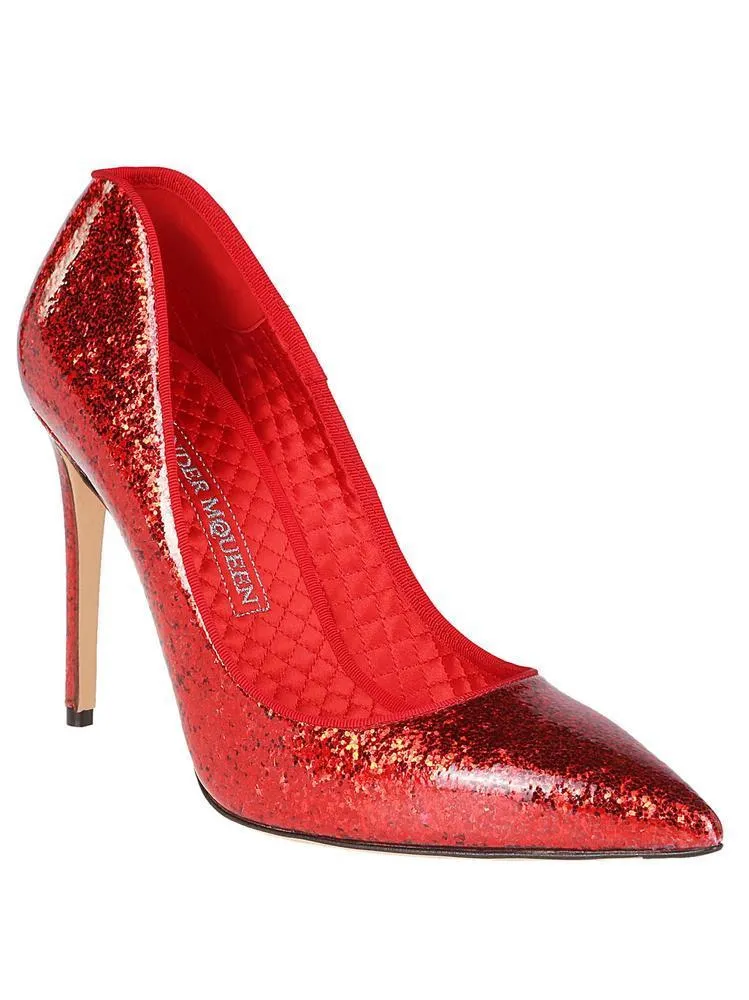 Alexander McQueen Glitter Pumps