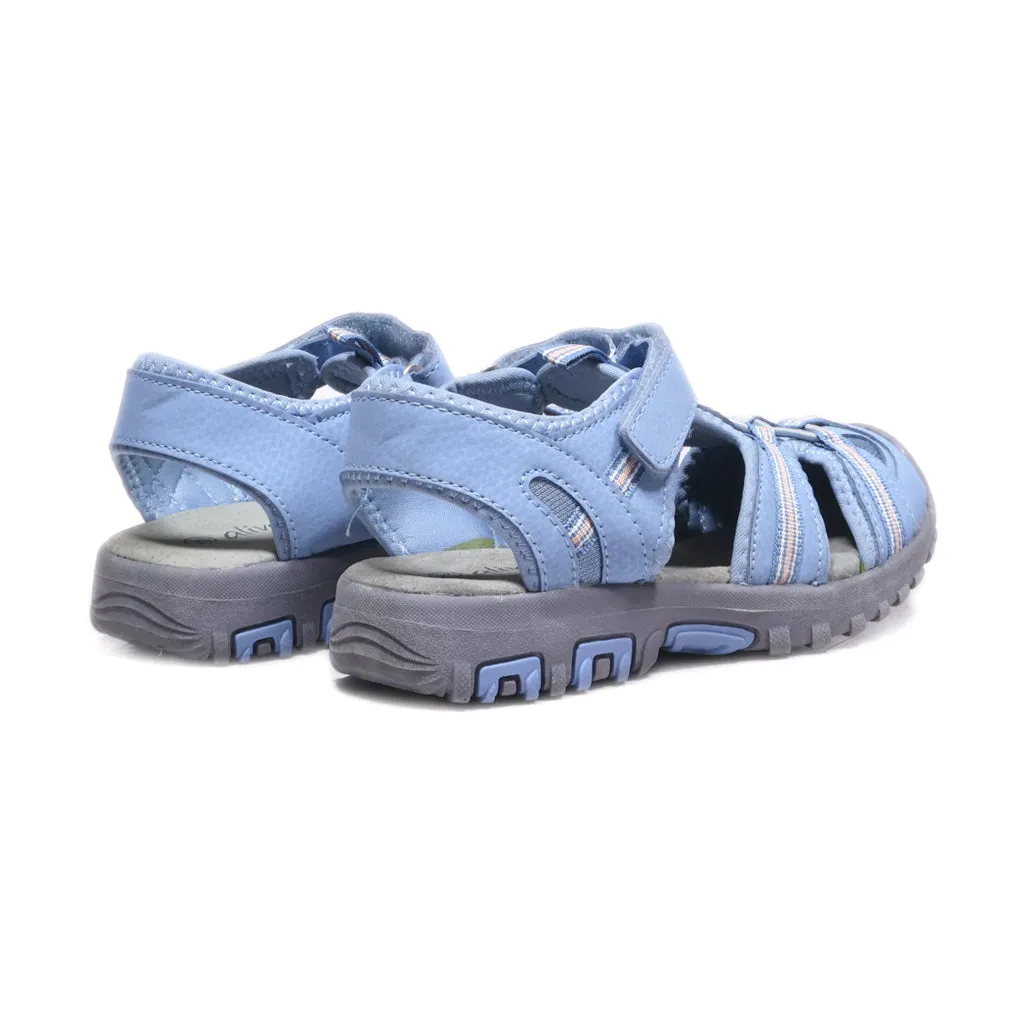 Alive Flat Sandals Fabric Blue Colour For Kids