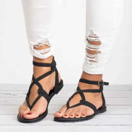 Annika - Playful Jelly Roman Sandals for Women