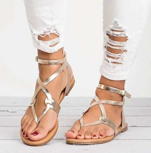 Annika - Playful Jelly Roman Sandals for Women