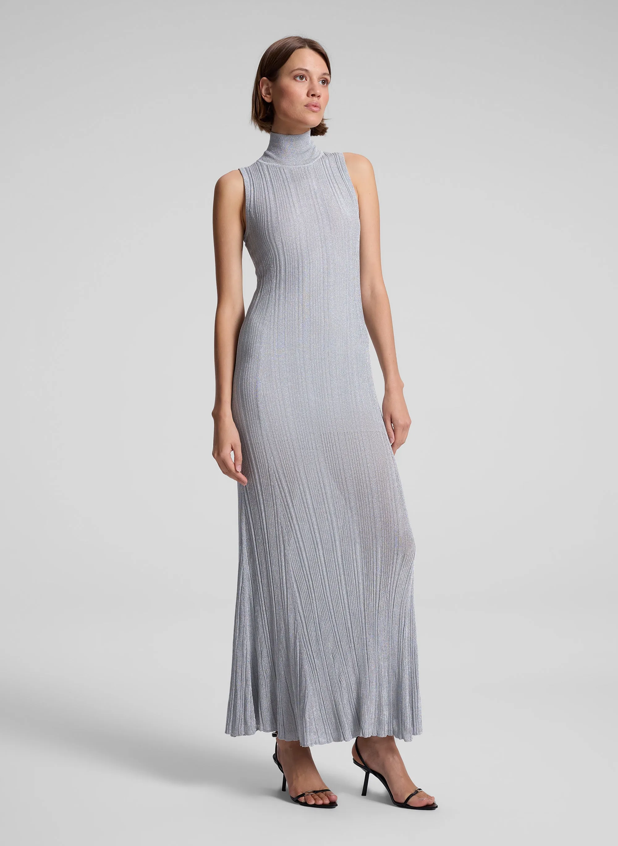 Arden Metallic Knit Maxi Dress