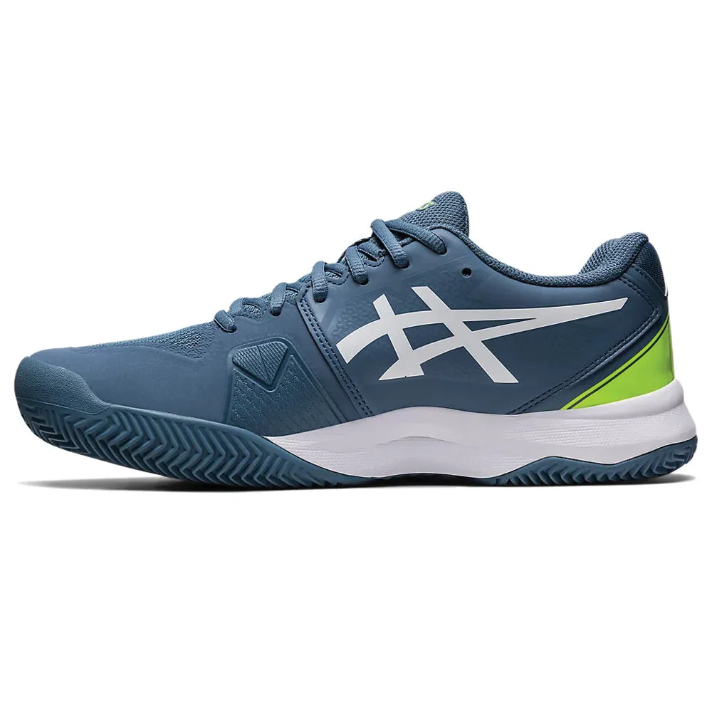 Asics Gel-Challenger 13 Clay Tennis Shoe (Mens) - Steel Blue/White