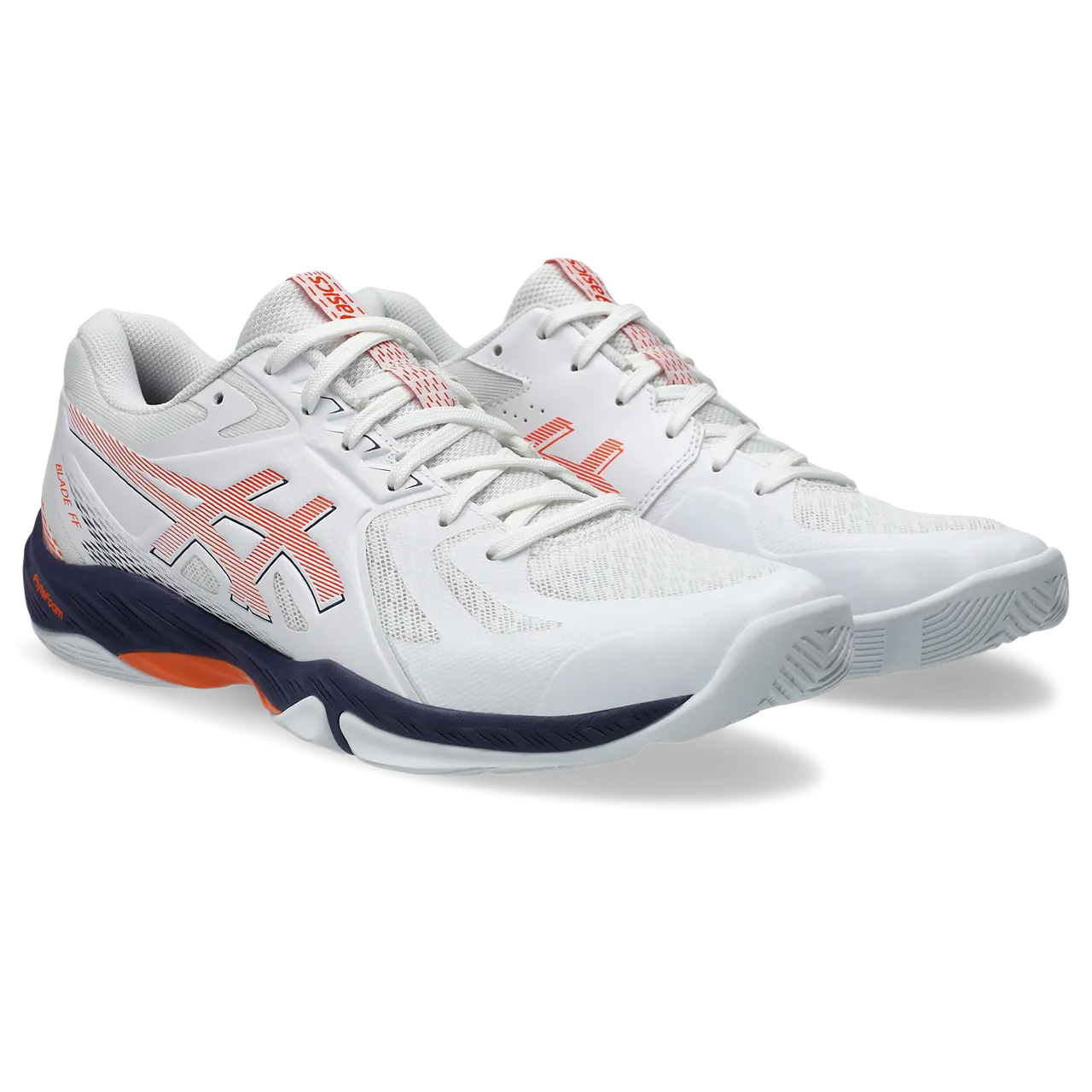 Asics Men's Blade FF Indoor Court Shoes White Nova Orange SS25