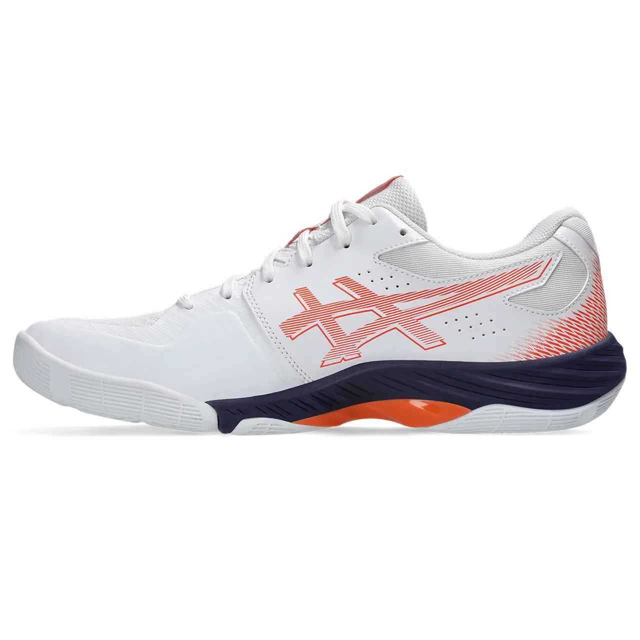 Asics Men's Blade FF Indoor Court Shoes White Nova Orange SS25