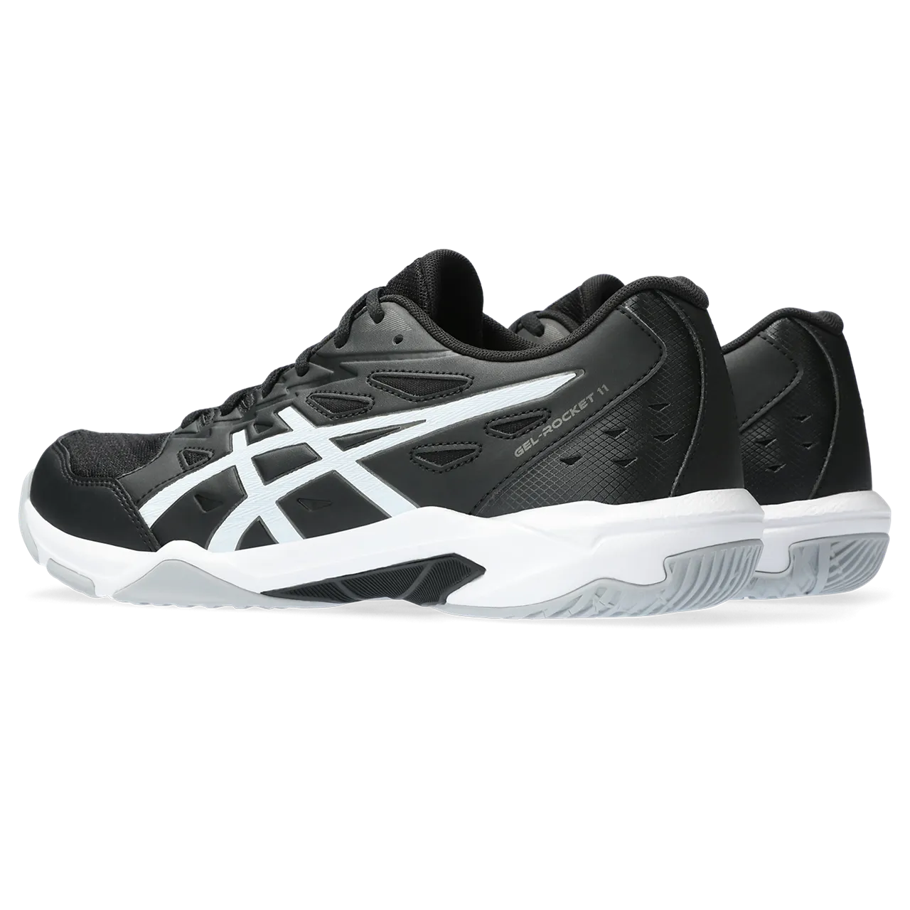 Asics Men's Gel Rocket 11 Indoor Court Shoes Black Gunmetal