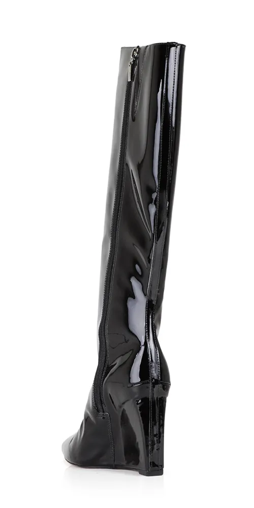 Asya Up Patent Leather Boot