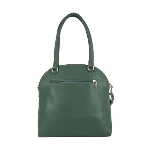 Baggit Women Green Bowling Handbag Large Size | Ladies Stylish Casual Purse Bag