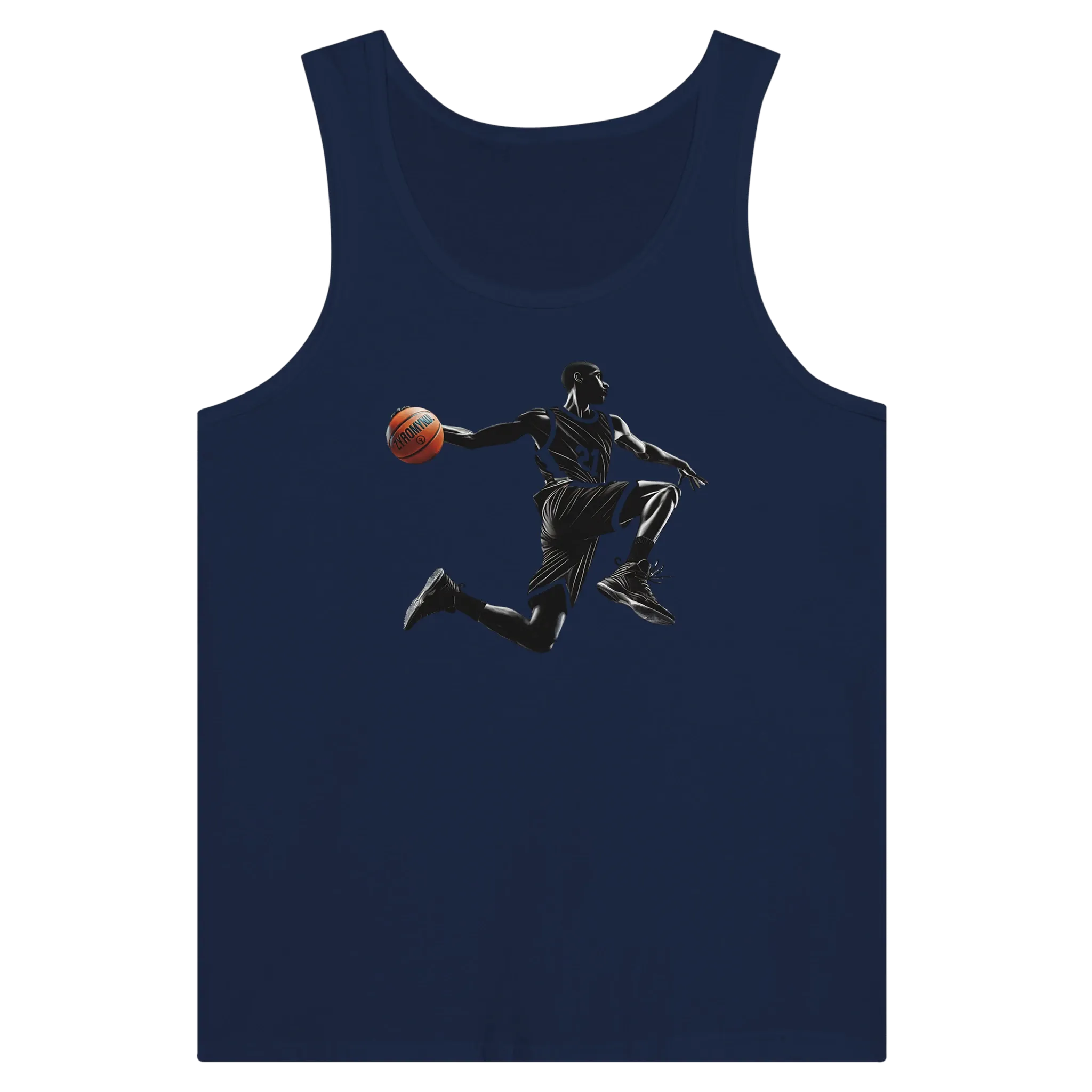 Basketball Player Mid-Air - Premium Unisex Tank Top