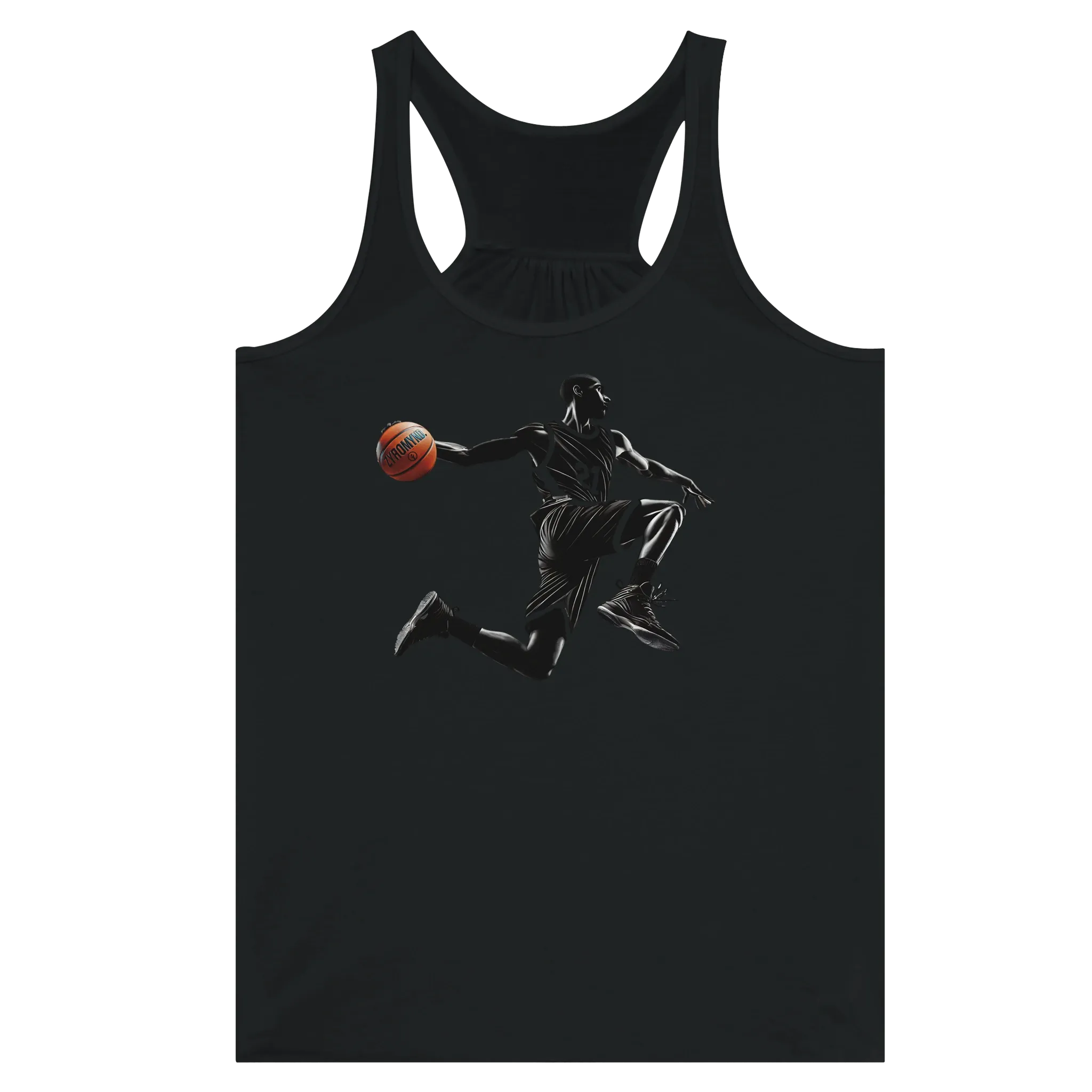 Basketball Player Mid-Air - Women's Flowy Racerback Tank Top | Bella   Canvas 8800