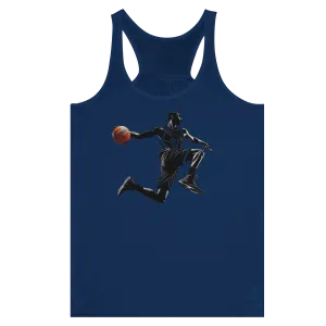 Basketball Player Mid-Air - Women's Flowy Racerback Tank Top | Bella   Canvas 8800