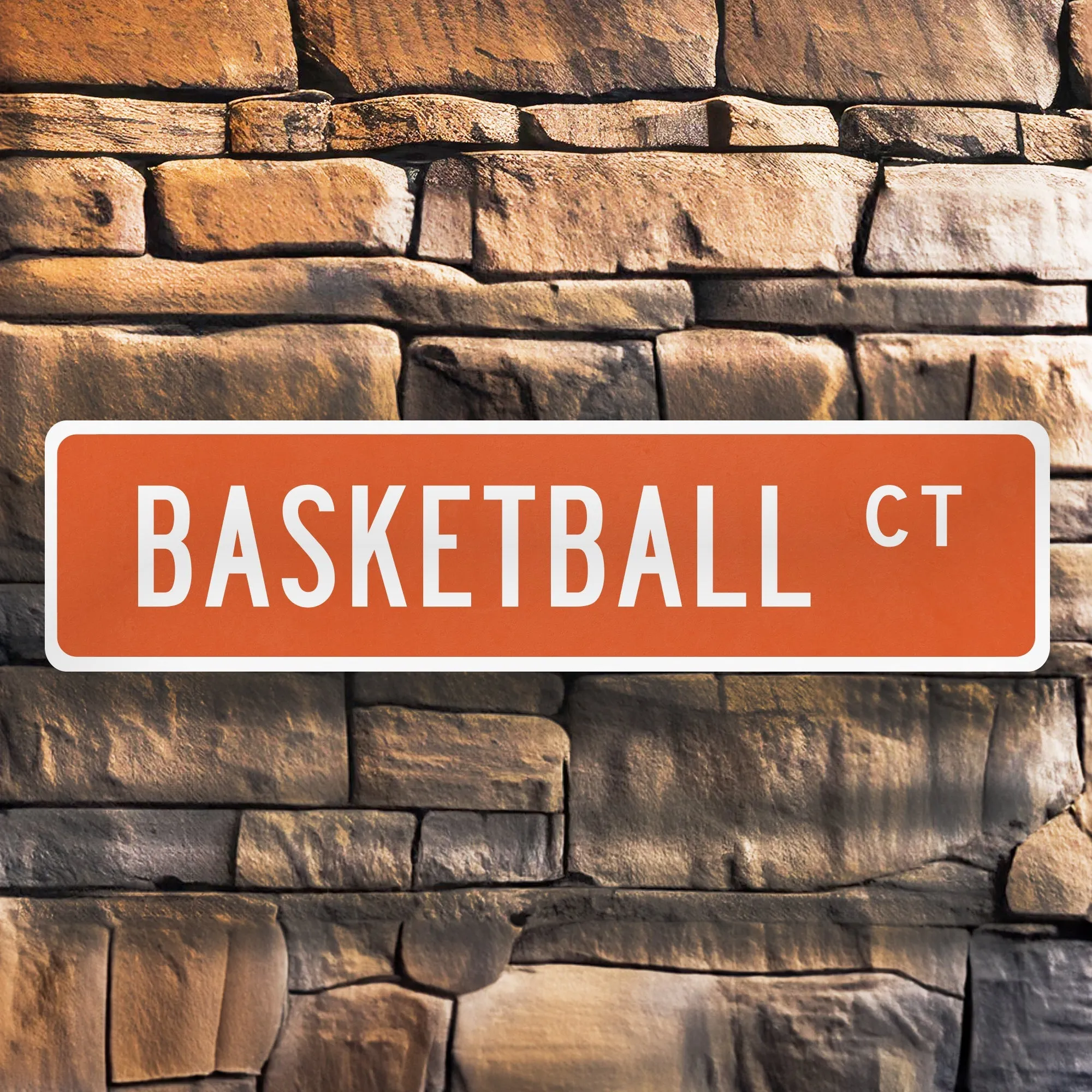 Basketball Street Sign Metal Sign