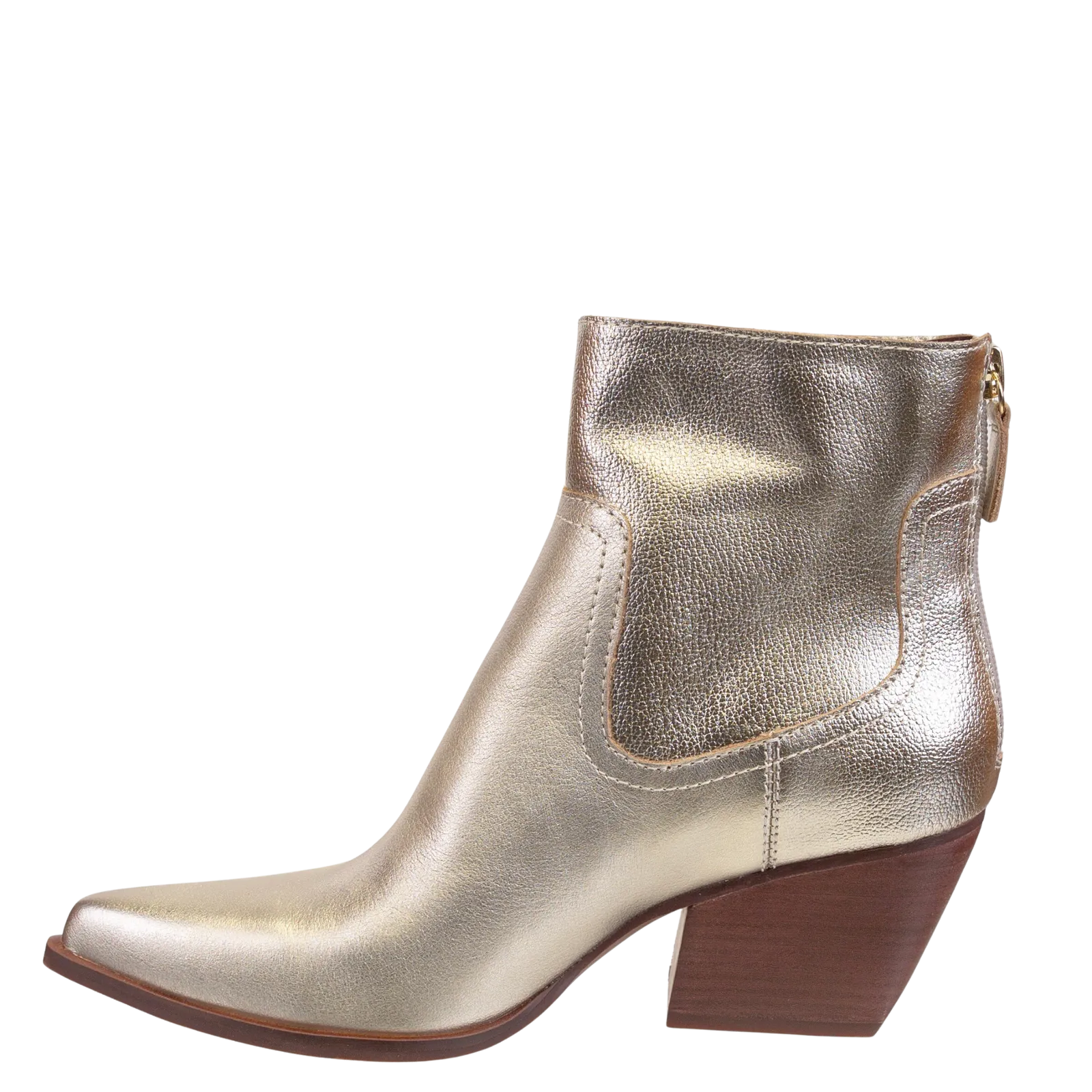 BATON in SOFT GOLD Heeled Ankle Boots