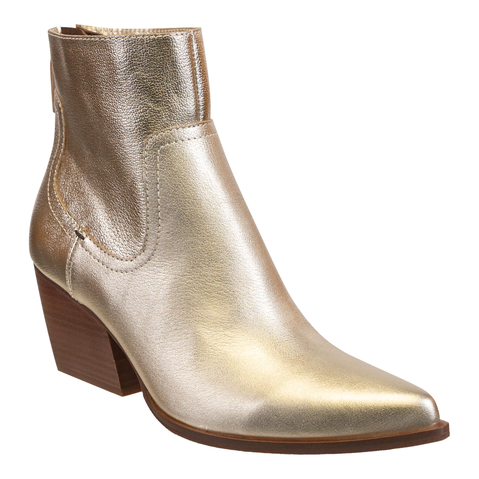 BATON in SOFT GOLD Heeled Ankle Boots