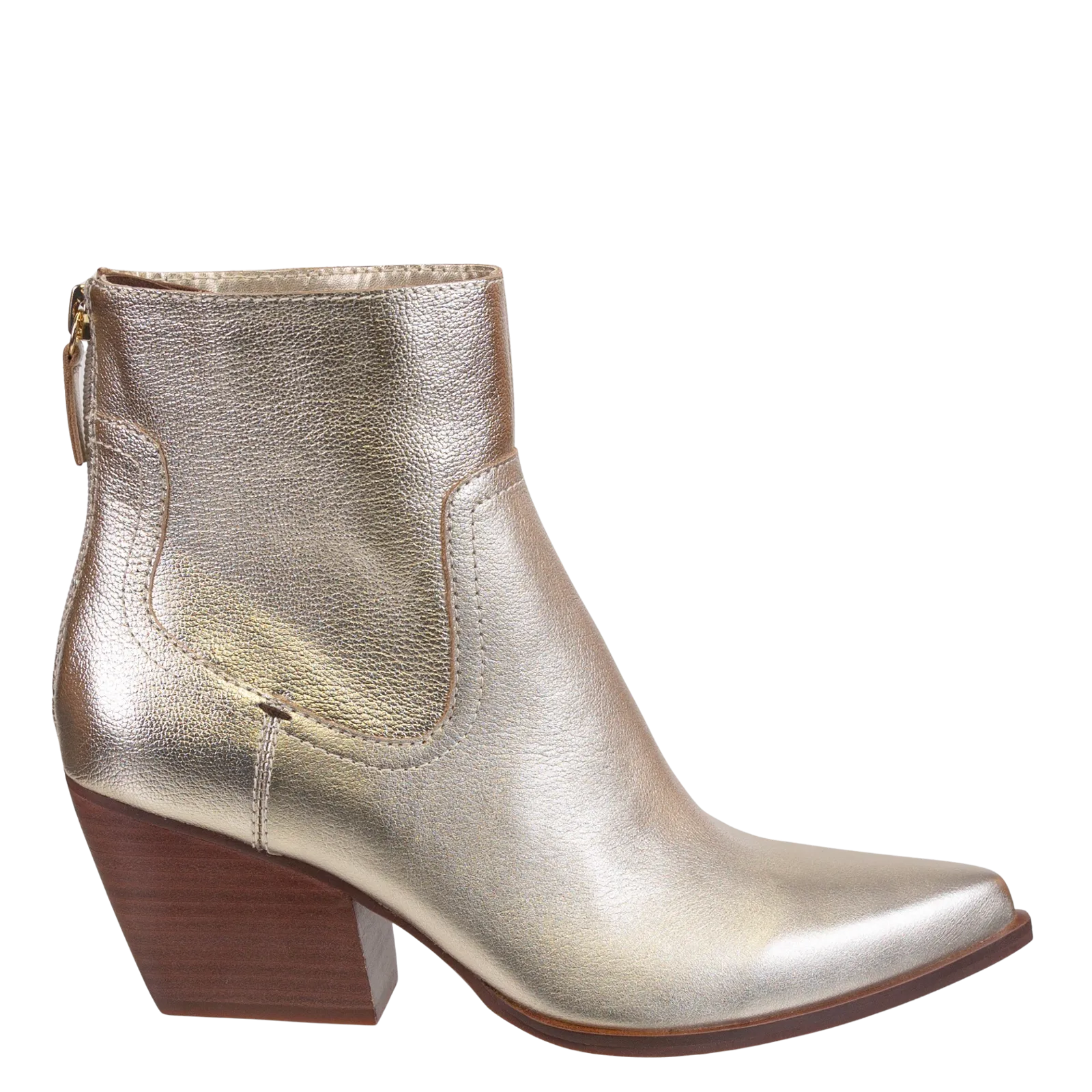 BATON in SOFT GOLD Heeled Ankle Boots