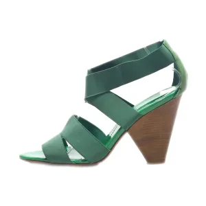 Bcbgeneration High-Heel Sandals Fabric Green Colour For Women