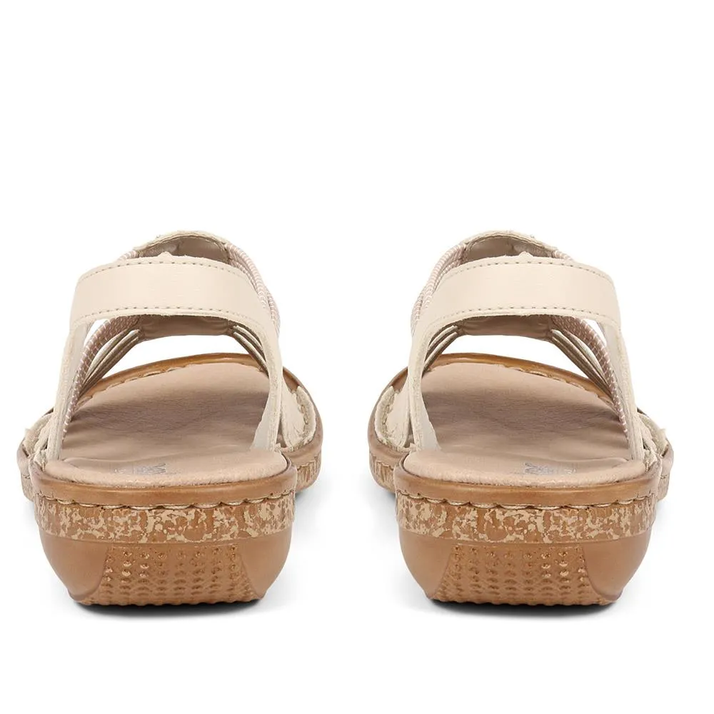 Beaded Slip-on Sandals - RKR37526 / 323 725