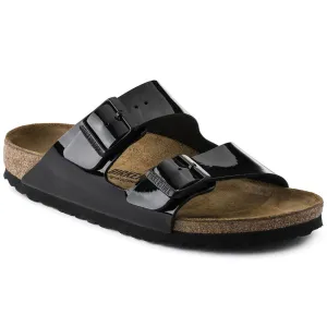 Birkenstock Arizona Black Patent Birko Flor