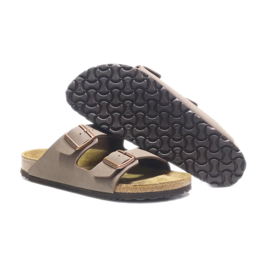 Birkenstock Arizona Flat Sandals Leather Brown Colour For Women