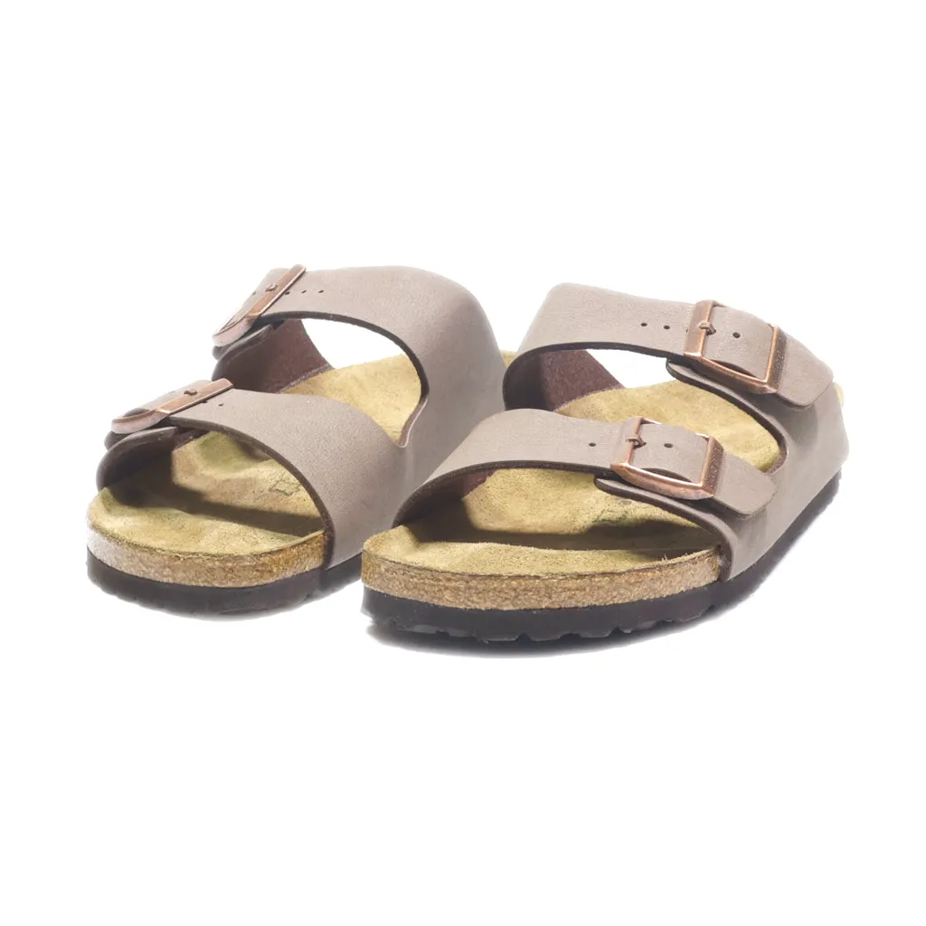 Birkenstock Arizona Flat Sandals Leather Brown Colour For Women