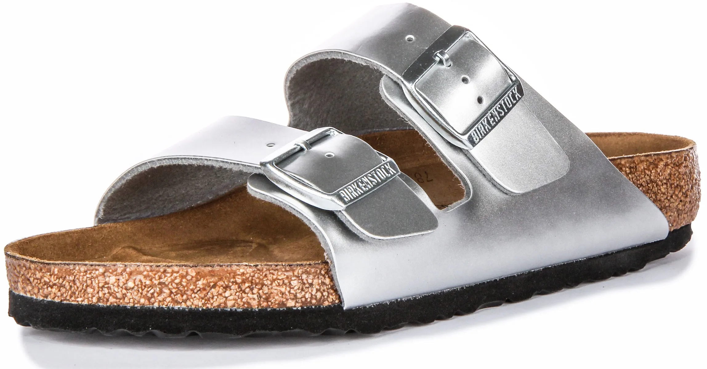 Birkenstock Arizona Kids Bs In Silver Juniors | Regular Fit