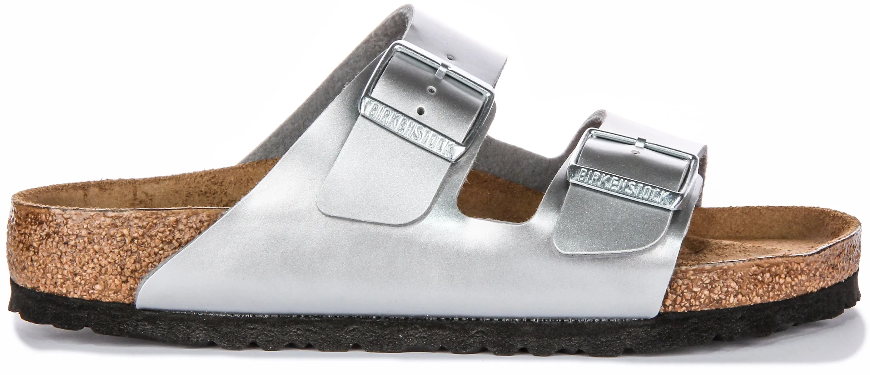 Birkenstock Arizona Kids Bs In Silver Juniors | Regular Fit