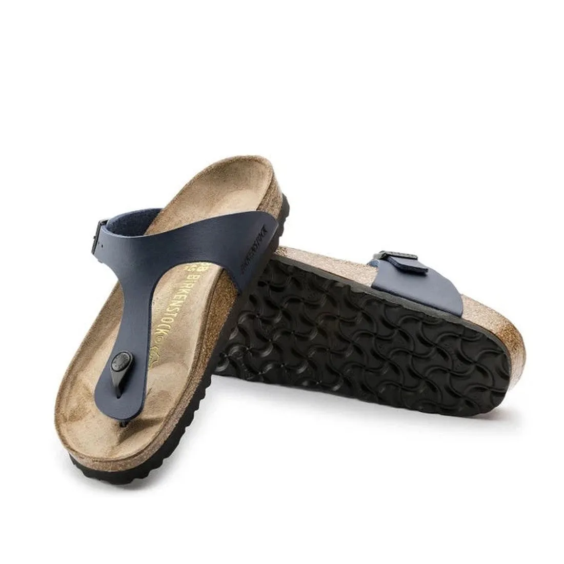 Birkenstock Gizeh Birko Flor Blue Regular Width