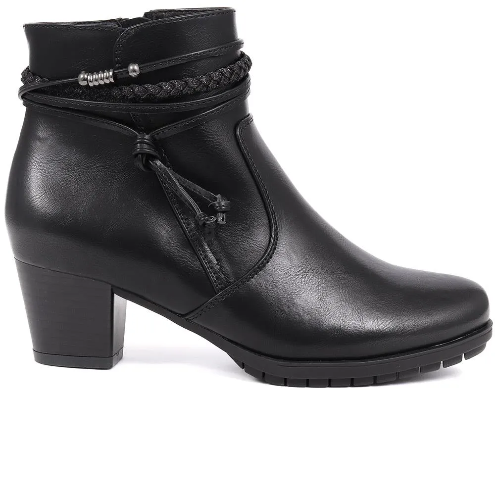 Block Heeled Ankle Boots  - WOIL40039 / 326 351