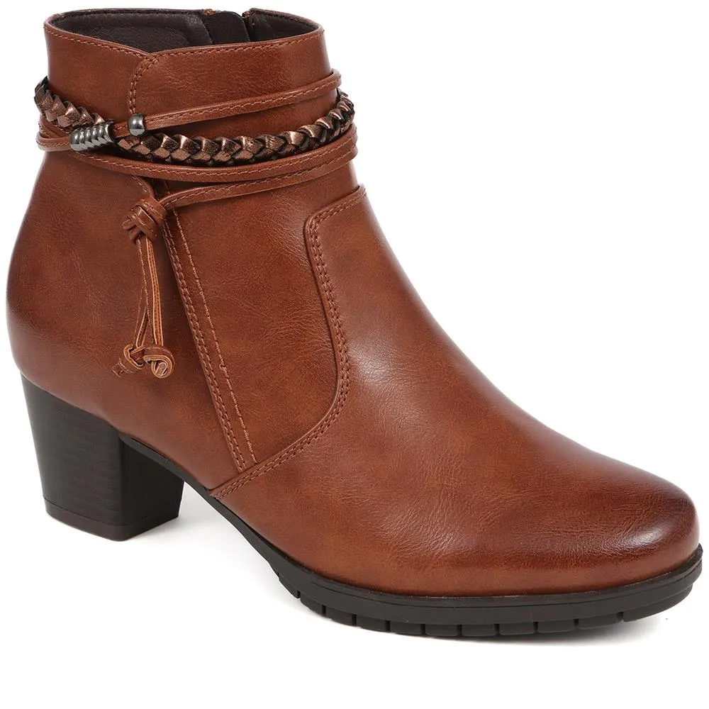 Block Heeled Ankle Boots  - WOIL40039 / 326 351