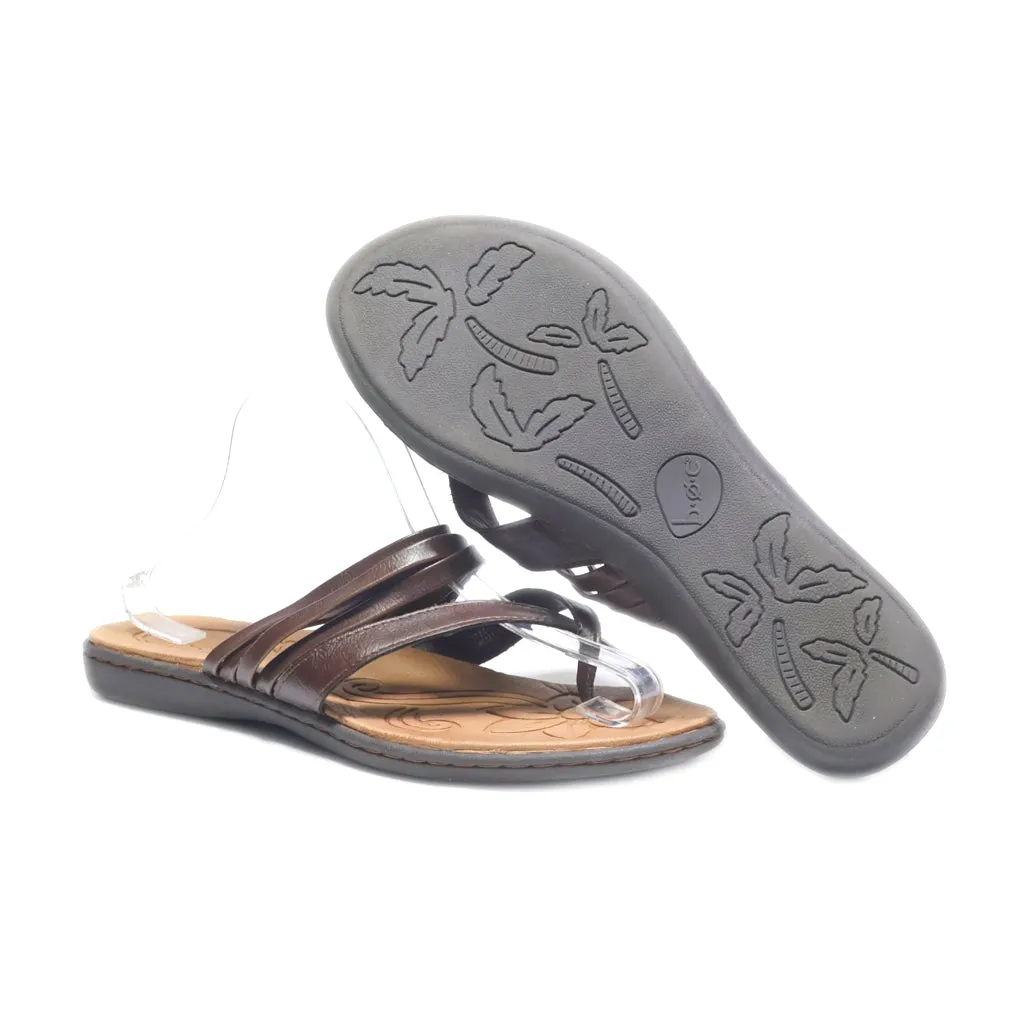 B.O.C Casual Sandals Leather Brown Colour For Men