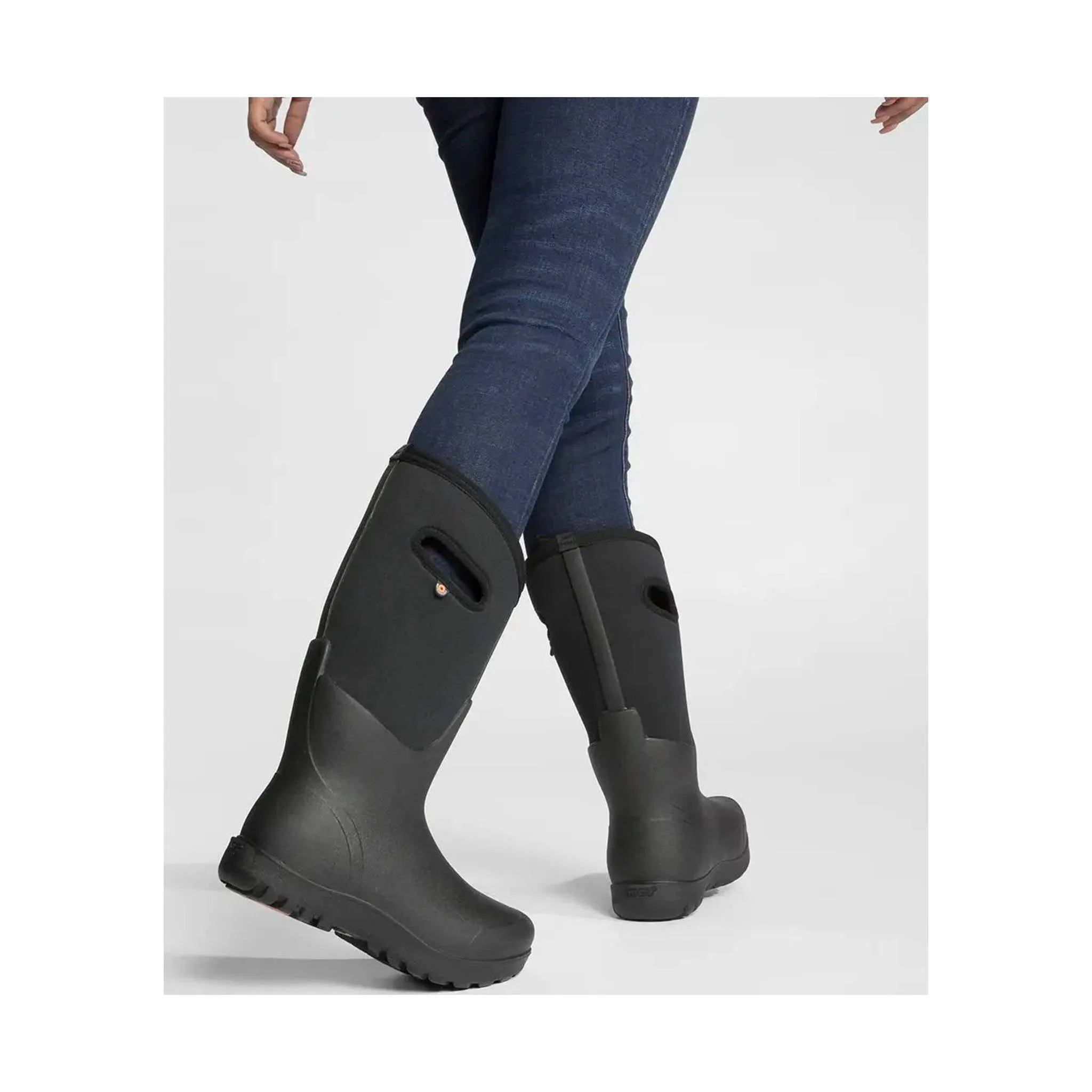 Bogs Women's Neo Classic Tall Pull On Rain Boot - Black