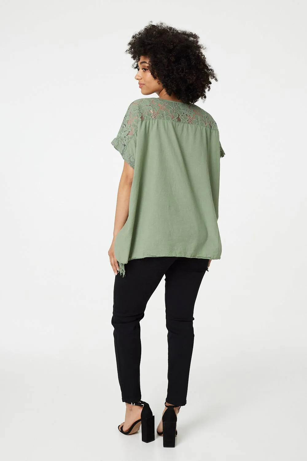 Broderie Anglaise Oversized Blouse