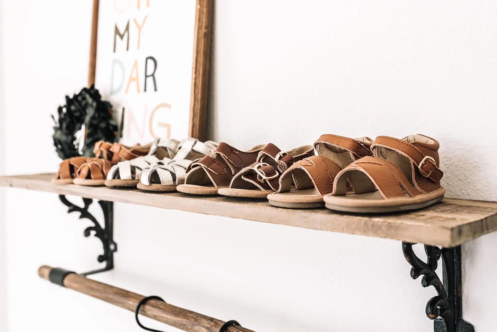 Brown Closed Toe Sandal