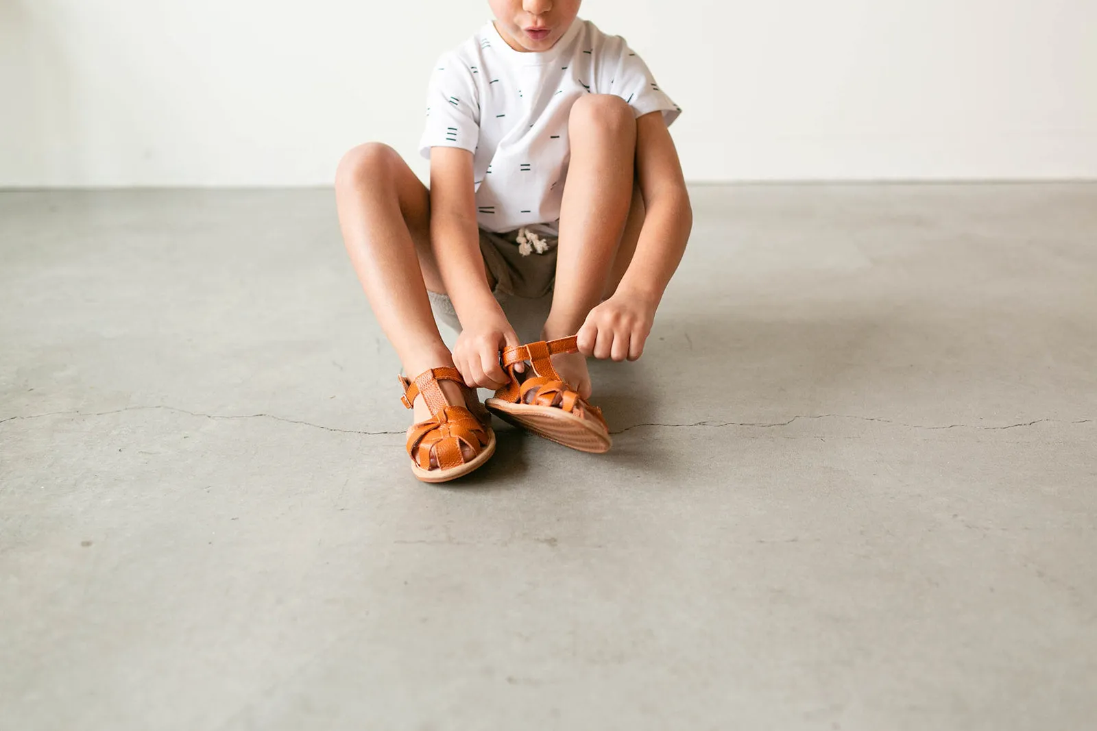 Brown Closed Toe Sandal