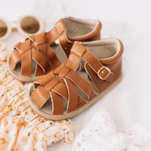 Brown Closed Toe Sandal