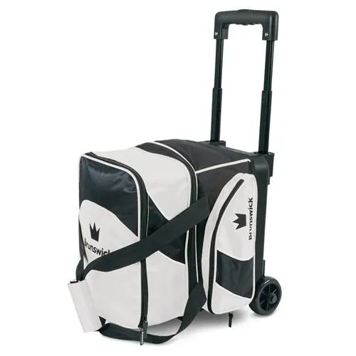 Brunswick Edge Single Roller White Black Bowling Bag