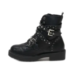 Bull Boxer Mid-Calf Leather Black Colour For Women