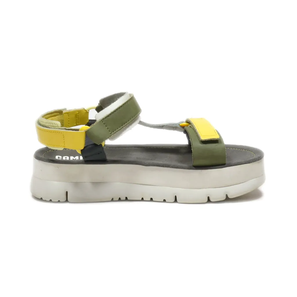 Camper Platform Sandals Leather Multicolour Colour For Women