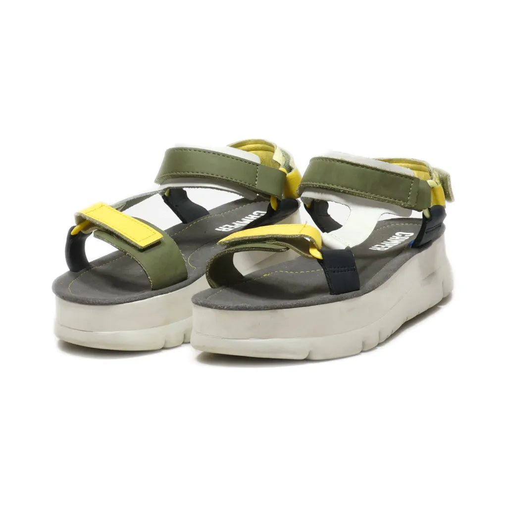 Camper Platform Sandals Leather Multicolour Colour For Women