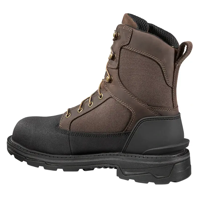 Carhartt Men's Ironwood 8" WP Alloy Toe Work Boot - Dark Brown - FT8509-M