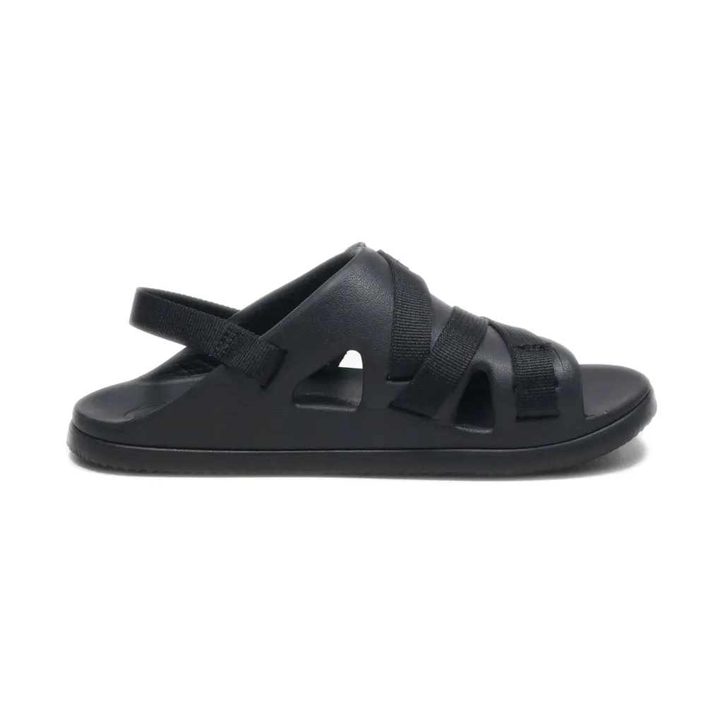 Chaco Chillos Sport Sandals Flat Sandals Rubber Black Colour For Kids