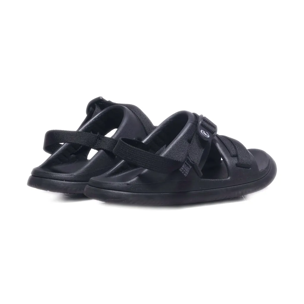 Chaco Flat Sandals Canvas Black Colour For Kids