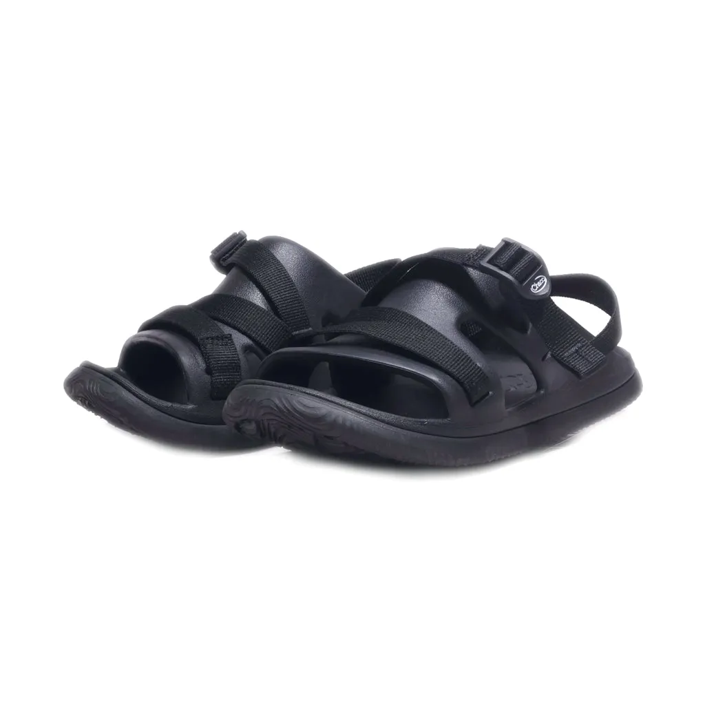 Chaco Flat Sandals Canvas Black Colour For Kids